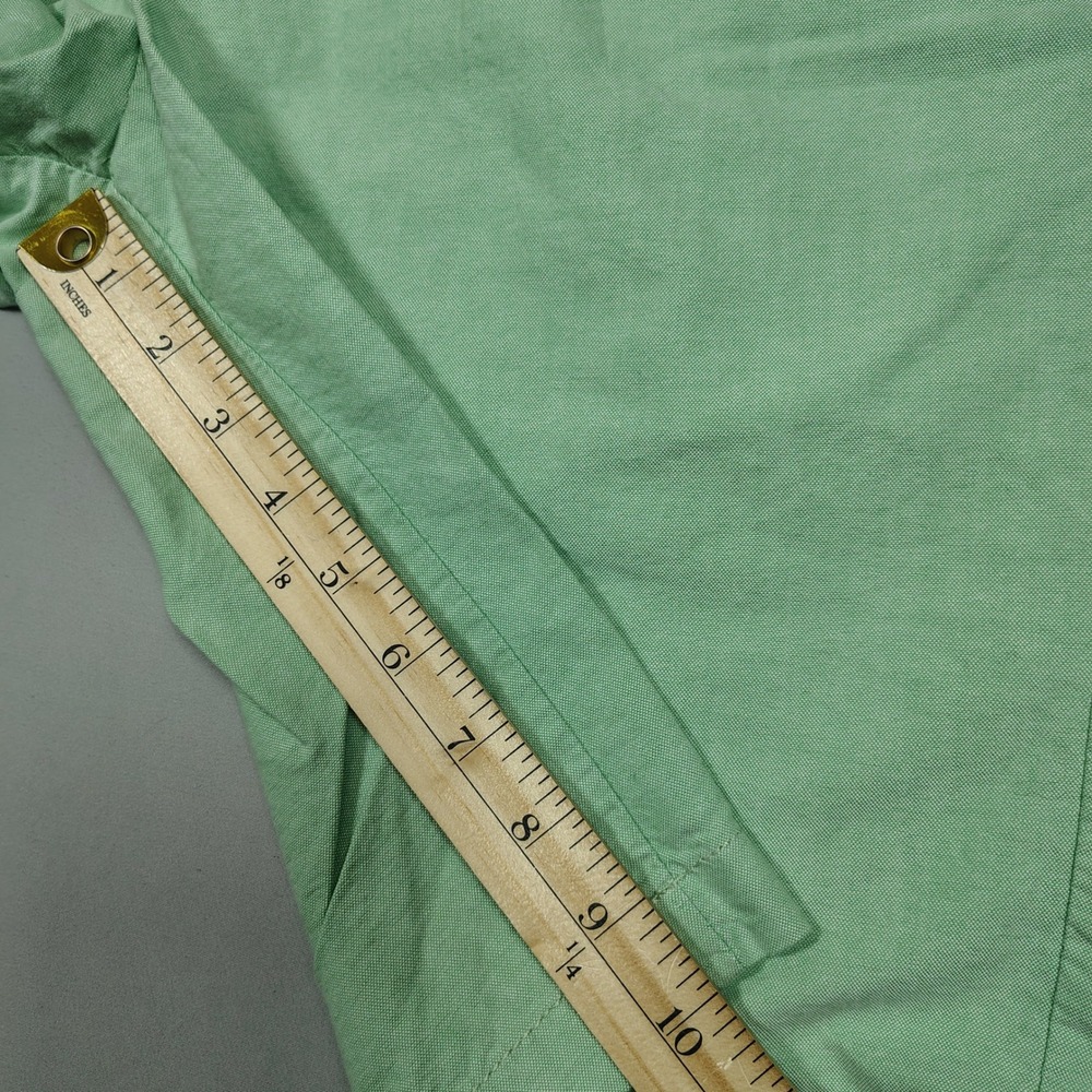 IZOD Shorts Mens 32 Green Flat Front Solid Cotton 45SH126317 - Picture 8 of 12